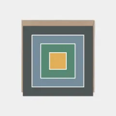 Color Block Square Card IV