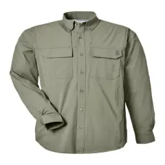 HUK&reg; Men's Creekbed Long Sleeve Shirt Moss