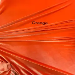 1 Yard Orange Stretch Velvet Fabric with Plush Texture and Elegant Drape for Fashion and Crafts 58/60 Inch Wide