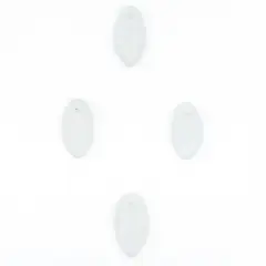 The Bead Chest Leaf Sea Glass Pendants, Frosted Matte Eco-Friendly Translucent Recycled Glass Charms for Jewelry & Necklace Making