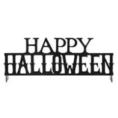 Black "Happy Halloween" Acrylic Centerpiece