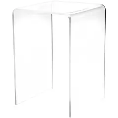 Plymor Clear Acrylic Vertical Square Display Riser, 6" H x 4" W x 4" D (1/8" thick)