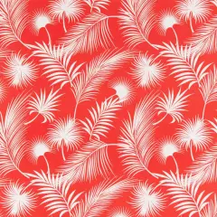 Papaya - Orange & Rust Leaves,Tropical & Botanical Upholstery Fabric 54 Inches"
