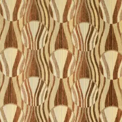 Bronze - Brown,orangeRust AbstractGeometric Upholstery Fabric 54 Inches"