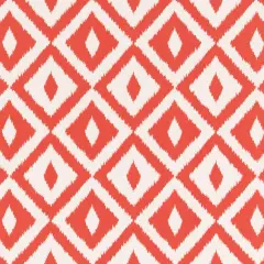 Coral - Coral & Peach,Pink Abstract & Geometric,Diamonds Upholstery Fabric 54 Inches"