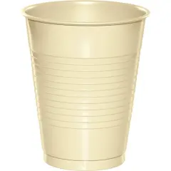 240 pc Bulk Ivory 16 oz Plastic Cups