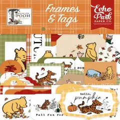 Echo Park Winnie The Pooh Autumn Frames & Tags