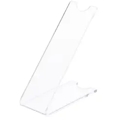 Plymor Clear Acrylic Angled Stiletto High-Heel Shoe Display Riser Stand, 3.5" H x 1.375" W x 3" D