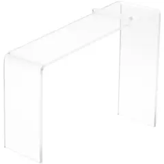 Plymor Clear Acrylic Elevated Heel Shoe Display Riser, 3" W x 9" D x 7" H