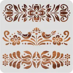 12x12inch - Plastic Folk Decorative Painting Stencil Templates