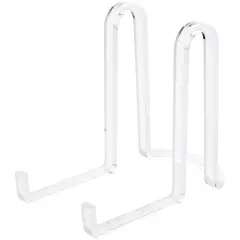 Plymor Clear Acrylic Ribbon-Style Display Easel, 6.125" H x 3.875" W x 6.75" D