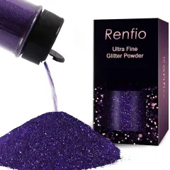 Purple Glitter, 2.11 Oz/60g Fine Glitter, Glitter for Crafts, 1/128" Halloween Glitter