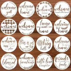 16 Pcs 12" Welcome Stencils