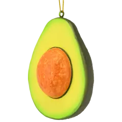 Tree Buddees Sliced Avocado with Pit Christmas Ornament Food Tree Decoration