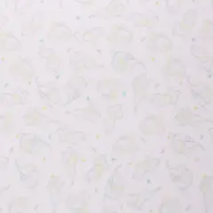 Mook Fabrics Elephant Flower Printed PUL-Terry Fabric [60 in. Wide] Yellow - By The Yard