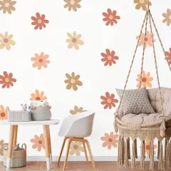 36 Pcs Boho Daisy Wall Decals - (Bright Daisy)