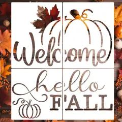 Fall Stencils for Door Mats 27&rdquo;x17&rdquo; Pumpkin Stencil Fall