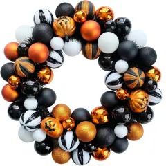 Happy Halloween Wreath for Front Door - Ball Wreaths