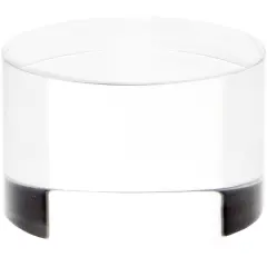 Plymor Clear Acrylic Solid Cylinder Round Display Riser, 1.5" H x 2.5" W