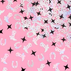 200PC - Cowgirl Iridescent Western Confetti