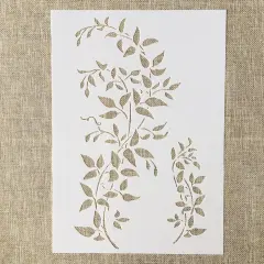 A4 Tree Vine Leaves Stencil - 8.3 x 11.7 Inch