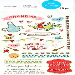 Recollections Grandma Clear Stickers