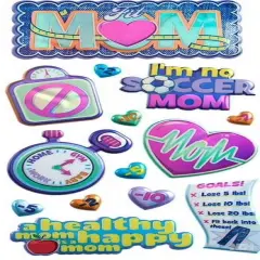 Sticko Fit Mom Dimensional Puffy Stickers