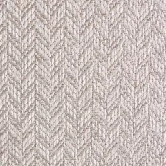 Chevron High-Durability Polyester Upholstery Fabric Sandy