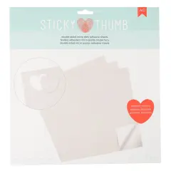 Sticky Thumb Double-Sided Adhesive Sheets 12"X12" 10/Pkg-Clear Dotted