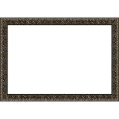 Intaglio Embossed Black Framed Dry Erase Magnetic Board