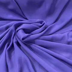 1 Yard Lightweight Sheer Chiffon Fabric, 60" Wide, Ideal for Bridal & Formal Dresses Purple