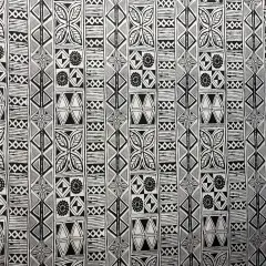 1 Yard Traditional Polynesian Tapa Polyester Fabric For Sewing Crafts And Home D&eacute;cor Projects 60 Inch Black