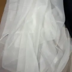 1 Yard Extra Wide Sheer Voile Fabric for Events & Soft Furnishings 118-120" Width Ivory