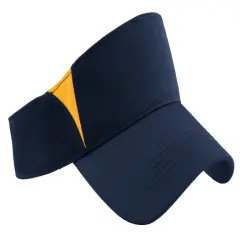 Sport-Tek&reg; Dry Zone Colorblock Visor True Navy/ Gold