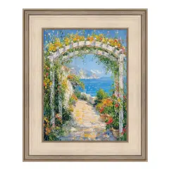 Wide Silver Leaf Flat Panel Picture Frame 36x48 frame