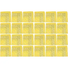 24 Pack Polyester Paisley Bandanas Bulk Pack for Group Activities