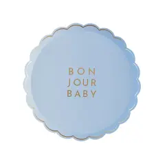 BONJOUR BABY SKY BLUE SMALL PLATES