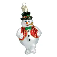 Old World Christmas 4.0 Inch Mr Frosty Tree Ornament , Ornament Snowman Pipe Multicolored