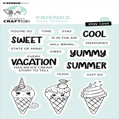 Studio Light Friendz Clear Stamps-Nr. 690, Stay Cool