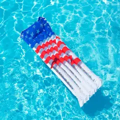 Swimline Inflatable Americana Glitter Pool Lounger Float - 70" Multi