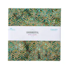 Expressions Batiks 10" Square Pack (Layer Cake / 10" Stacker) in Ornamental Floreale by Riley Blake Designs for Riley Blake (10-23215-42)