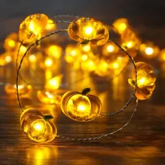 Halloween Pumpkin String Lights - 10ft 40 LEDs