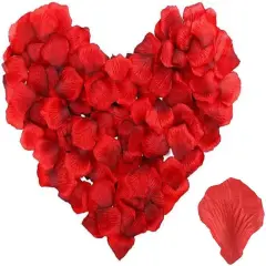 500 Pieces Artificial Roses Petals Silk Flower Petals Rose Petals Confetti for Valentines Proposal Wedding Anniversary
