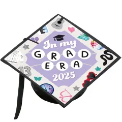 Big Dot of Happiness In My Grad Era - Graduation Cap Decorations Kit - Grad Cap Cover