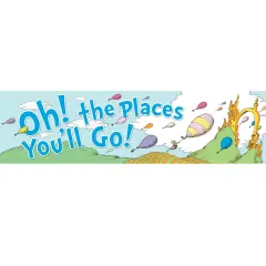 Dr. Seuss&trade; Oh the Places Balloons Classroom Banner
