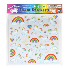 Foam Stickers Unicorns And Rainbows