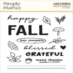 Cider & Donuts Clear Stamps-Photopolymer