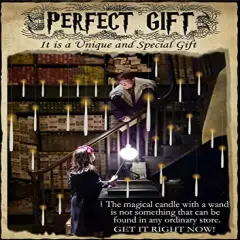 20 Pieces Floating Candles with Wand, Magic Hanging Candles, Flickering Warm Light Flameless Floating LED Candle with Wand Remote, Battery Operated Window Taper Candle Set for Halloween Decorations