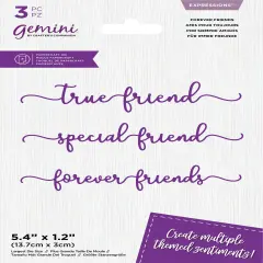 Crafter's Companion Gemini Expressions Dies-Forever Friends
