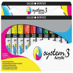 Daler-Rowney System3 Acrylic Paint Set 10/Pkg-Assorted Colors